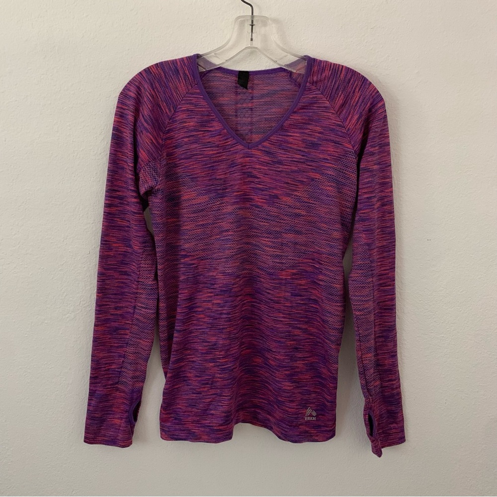 pink & purple rbx workout top